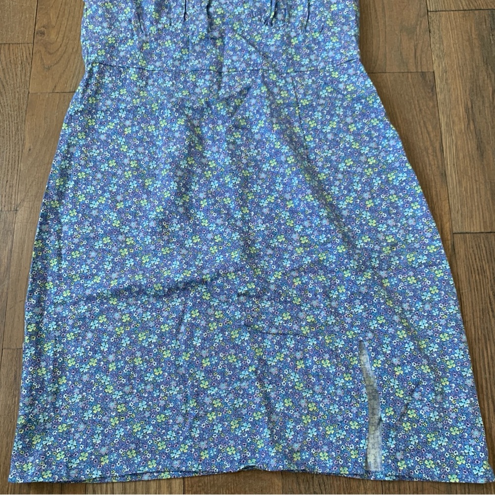 Aeropostale Blue Floral Sleeveless Dress NWT Size Medium - Picture 4 of 7